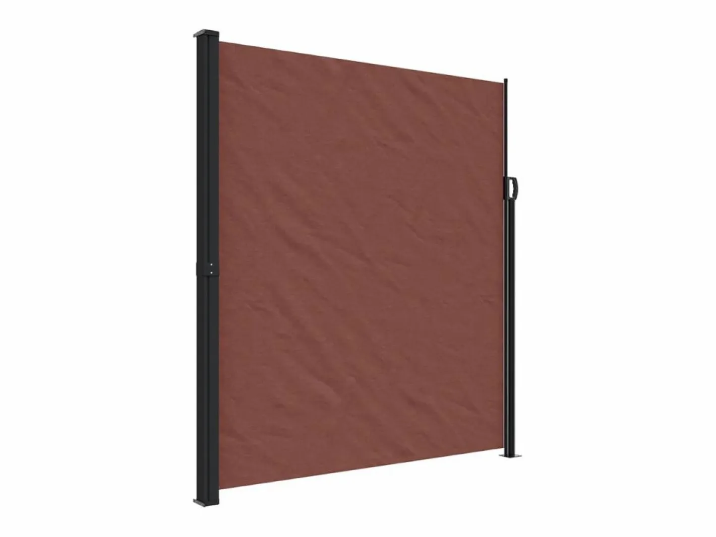 Marquesina|Toldo lateral retráctil marrón 220x600 cm ES270248