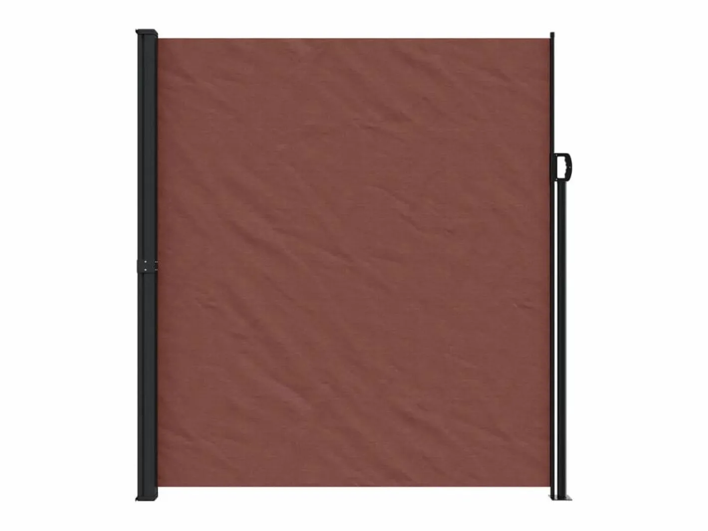 Marquesina|Toldo lateral retráctil marrón 220x600 cm ES270248