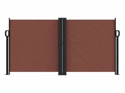 Marquesina|Toldo lateral retráctil marrón 120x1000 cm ES842373