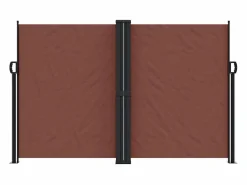 Marquesina|Toldo lateral retráctil marrón 160x1000 cm ES167895