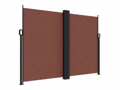 Marquesina|Toldo lateral retráctil marrón 180x600 cm ES756111