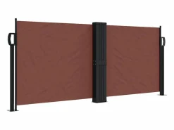 Toldo lateral retráctil marrón 100x600 cm ES730777^ Sale
