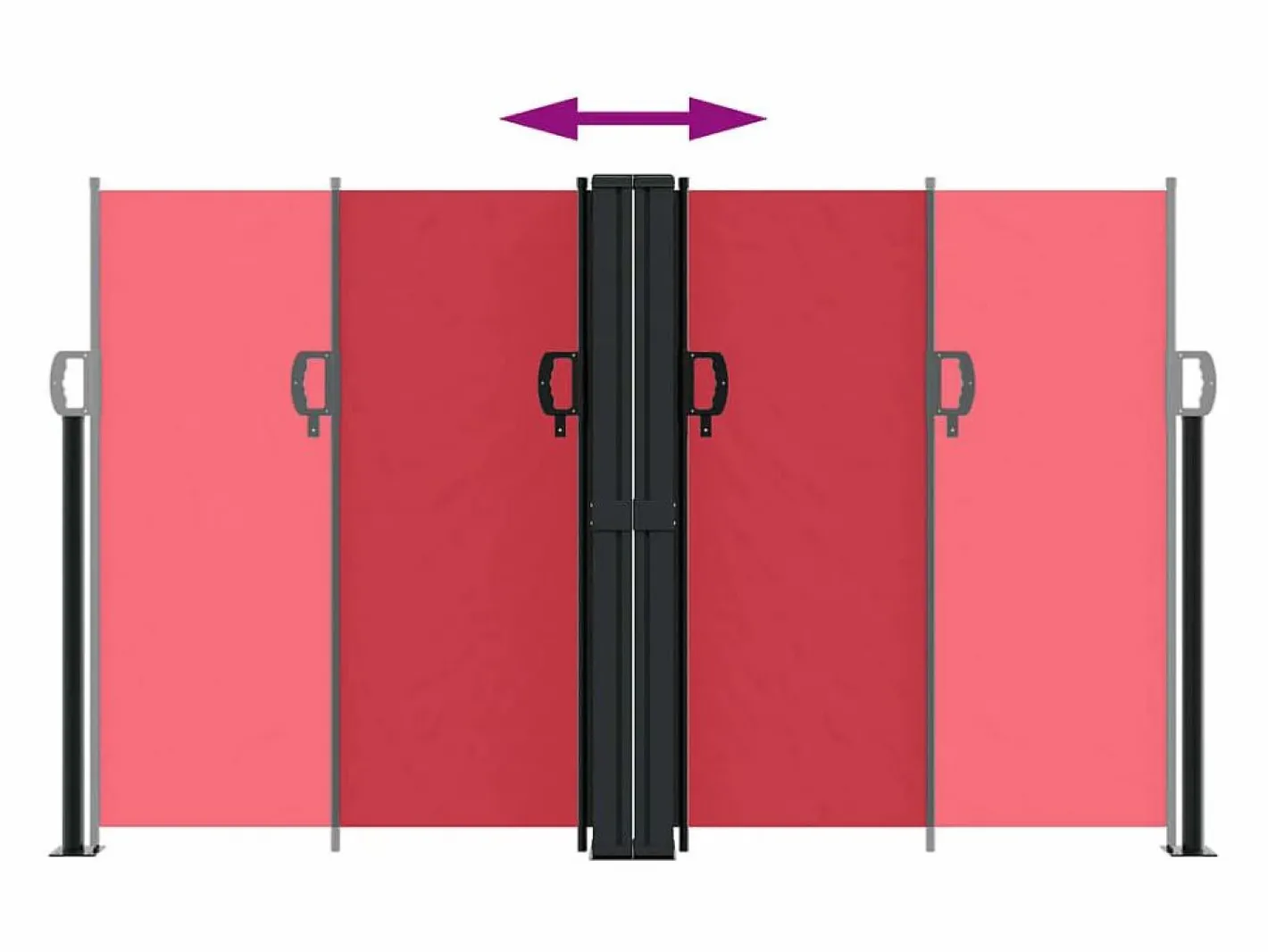 Marquesina|Toldo lateral retráctil 140x600 cm ES115333
