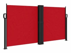 Toldo lateral retráctil 120x600 cm ES848155 Rojo Online