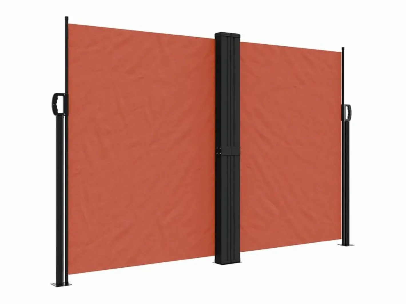 Toldo lateral retráctil terracota 160x1000 cm ES117876^ Discount