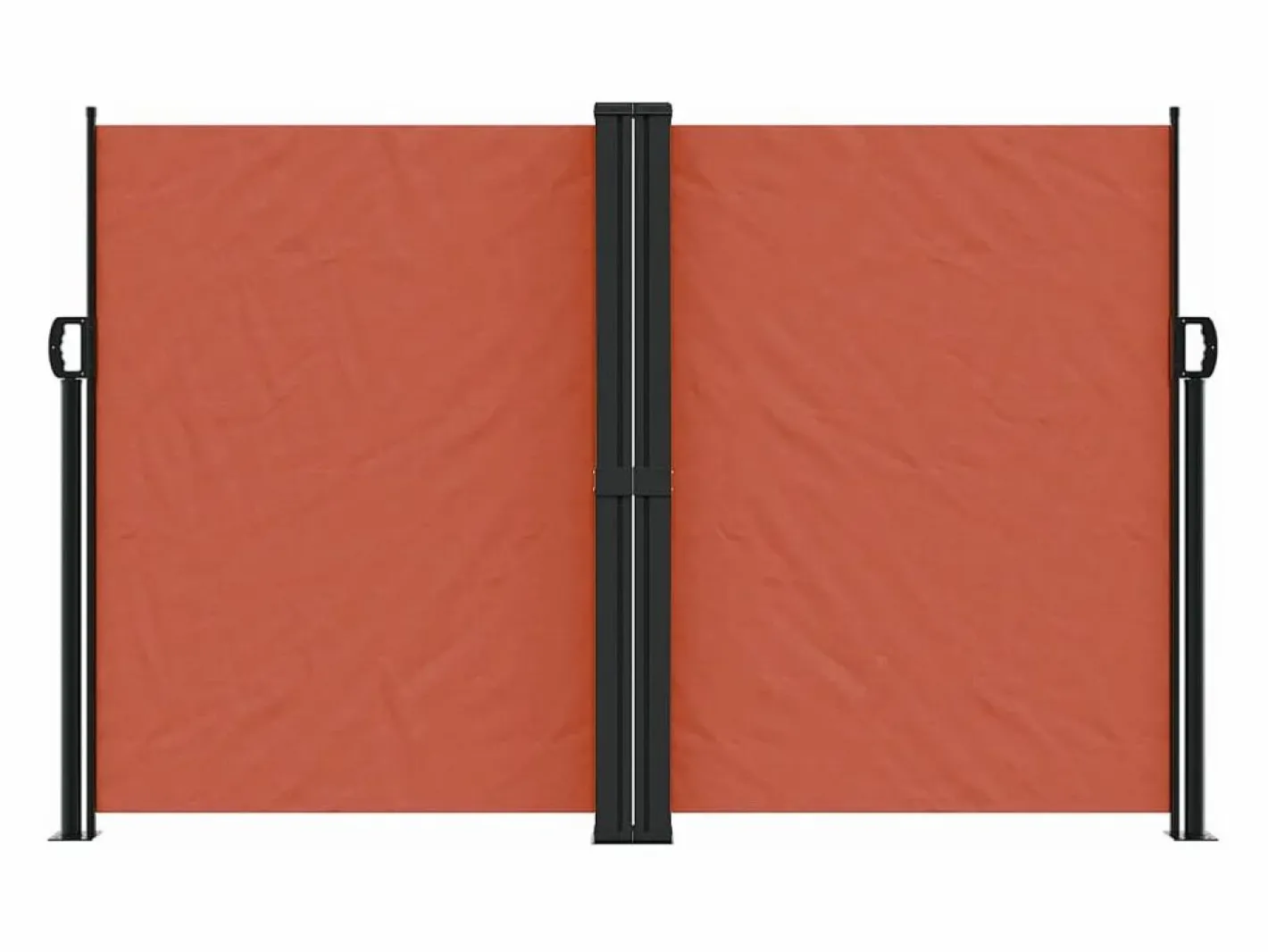 Toldo lateral retráctil terracota 160x1000 cm ES117876^ Discount