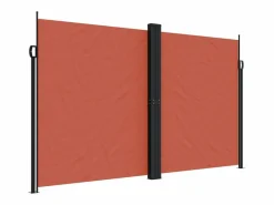 Marquesina|Toldo lateral retráctil terracota 200x600 cm ES752764