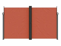 Marquesina|Toldo lateral retráctil terracota 200x600 cm ES752764