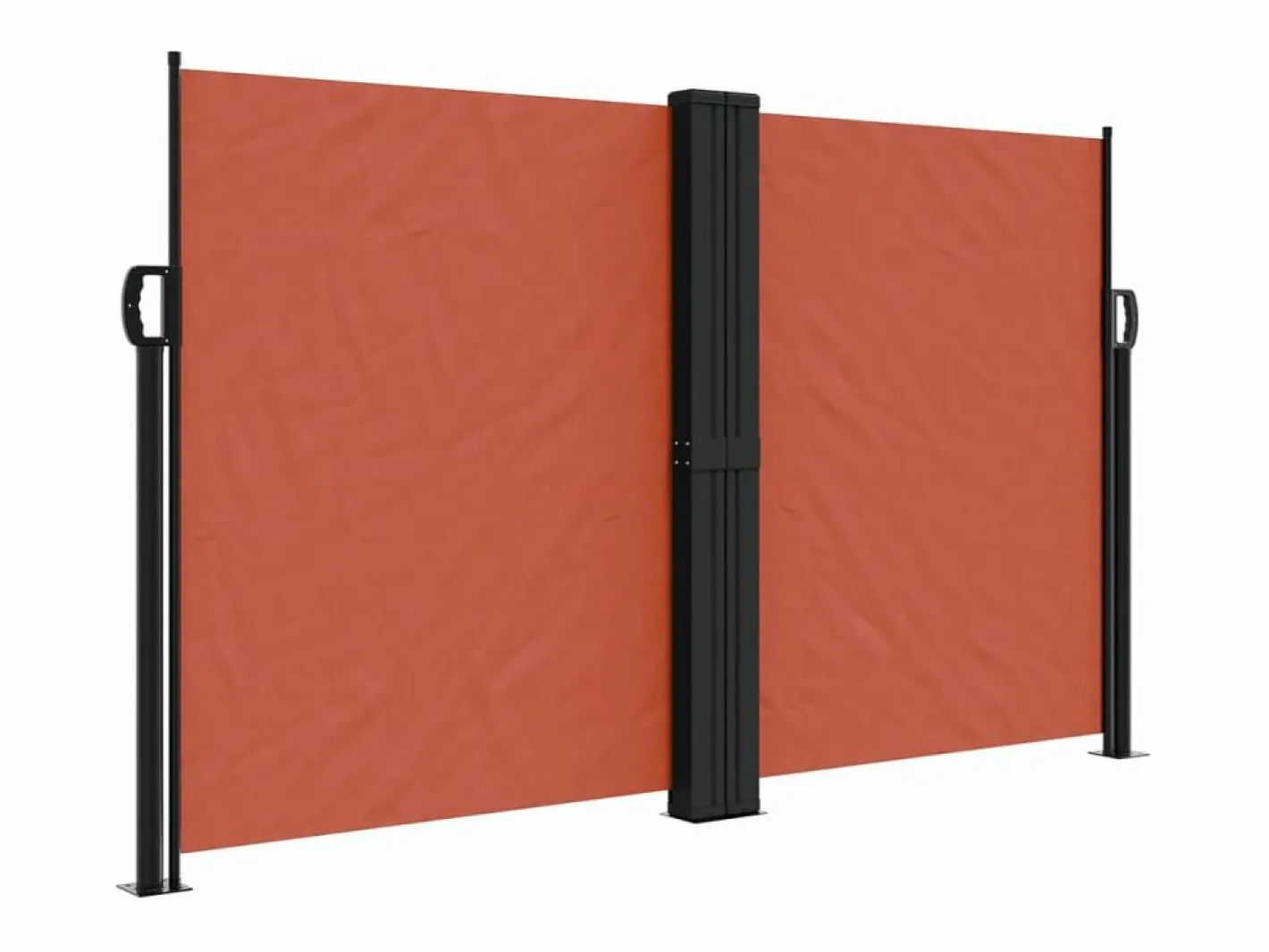 Toldo lateral retráctil terracota 140x600 cm ES976547 Naranja Hot