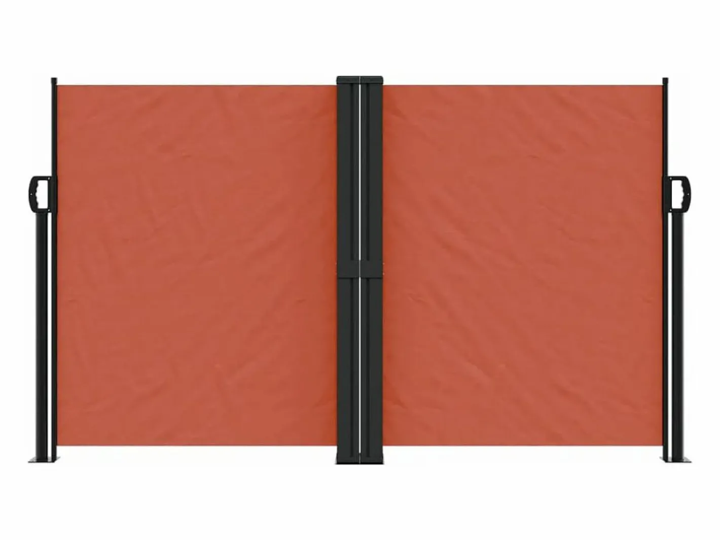 Toldo lateral retráctil terracota 140x600 cm ES976547 Naranja Hot