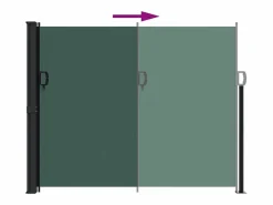 Marquesina|Toldo lateral retráctil oscuro 160x600 cm ES388395