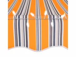 Marquesina|Toldo manual retráctil con LED amarillo y azul 100 cm ES92076