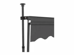 Toldo manual retráctil con LED 350 cm ES14133 Gris antracita Clearance