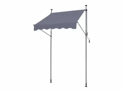 Toldo Manual Retráctil SucceBuy Para Terraza 149,86 x 119,38 cm Con Manivela Oscuro Toldo Parasol Retráctil Gris Outlet