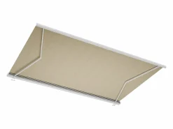 Toldo motorizado con LEDs y cofre integrado 5 x 3,5 m lona acrílica beige - GALAXA^Vente-unique Sale