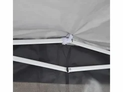 DripeX Toldo Plegable 4 m² - 2 ventanas, 4 lados - Acero y tela Oxford - 2 puertas con cremallera Negro