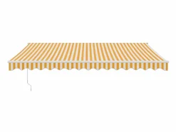 Toldo retráctil aluminio y tela y blanco 4,5x3 m ES20488^ New