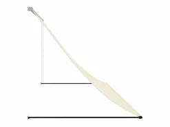 Marquesina|Toldo retráctil de tela y acero 300x150 cm ES469472