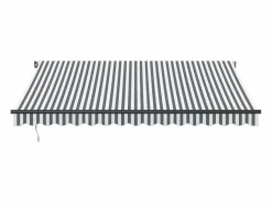 Toldo retráctil manual y blanco 400x300 cm ES500697 Gris antracita Clearance