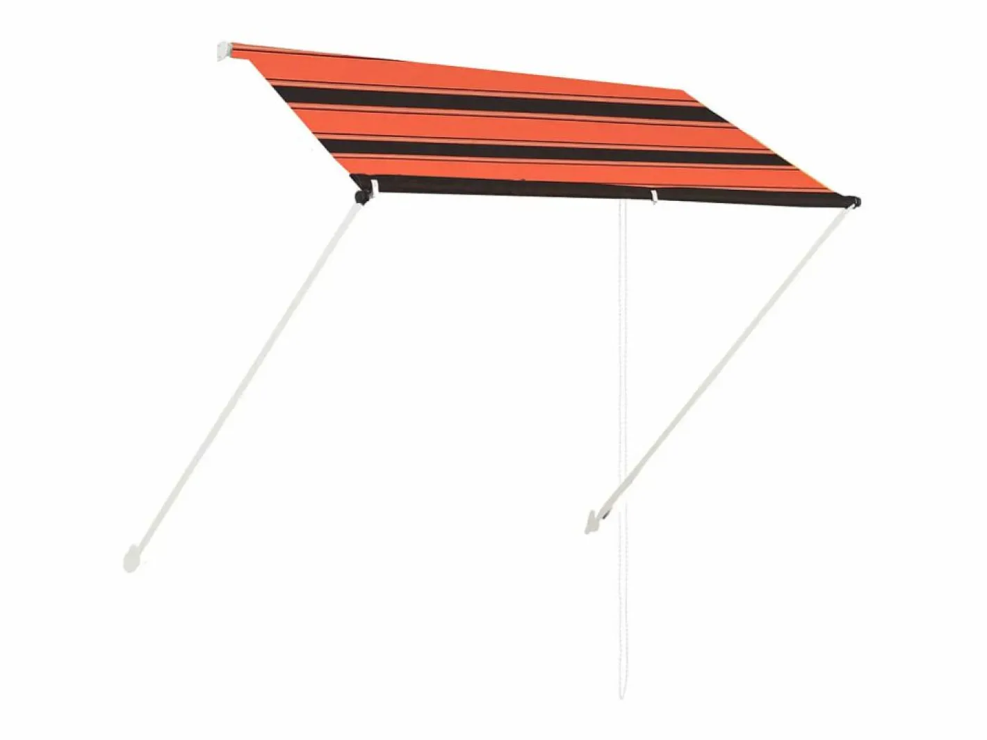 Toldo retráctil naranja y marrón 200x150 cm ES195585^