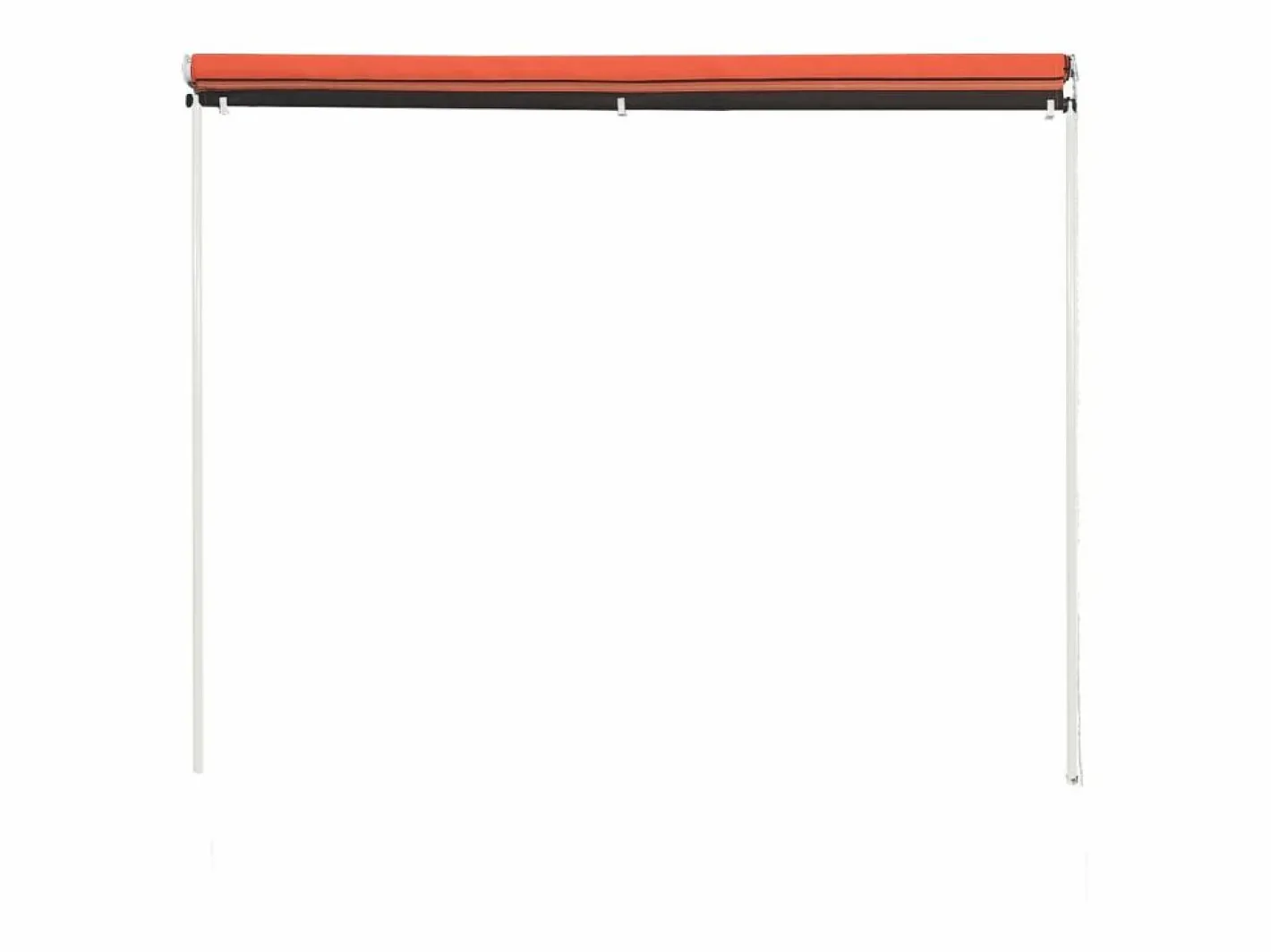 Toldo retráctil naranja y marrón 200x150 cm ES195585^