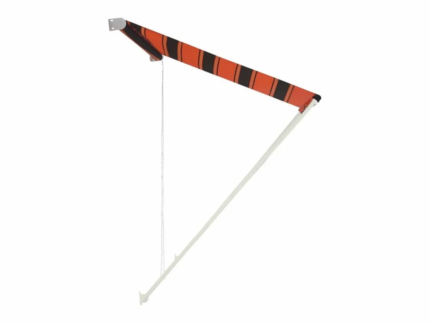 Toldo retráctil naranja y marrón 200x150 cm ES195585^