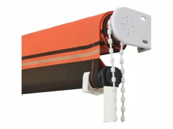 Toldo retráctil naranja y marrón 200x150 cm ES195585^