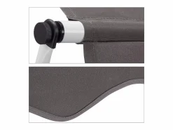 Toldo telescópico para balcón con manivela altura regulable resistente a los rayos UV poliéster y acero 150 x 120 cm 13_0002541_6^Helloshop26 Online
