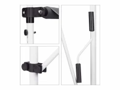 Toldo telescópico para balcón con manivela altura regulable resistente a los rayos UV poliéster y acero 150 x 120 cm 13_0002541_6^Helloshop26 Online