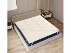 The White Stone Topper de Látex Natural 150x190 | Bambú transpirable, desenfundable Discount