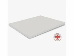 Topper espuma viscoelastica 120x190 alto 3 cm, desenfundable AloeVera^MiaSuite Outlet