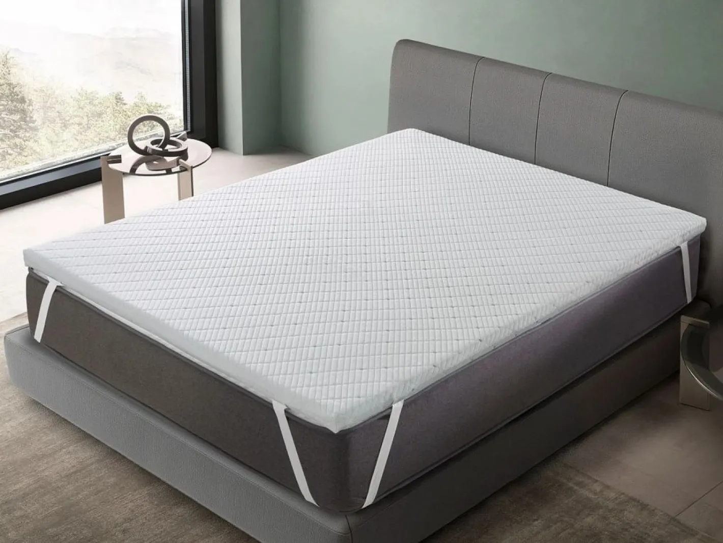 Topper 160x200 PREMIUM Altura 5 cm | Nucleo 100% Viscoelástica| De funda^Dormissimo Best