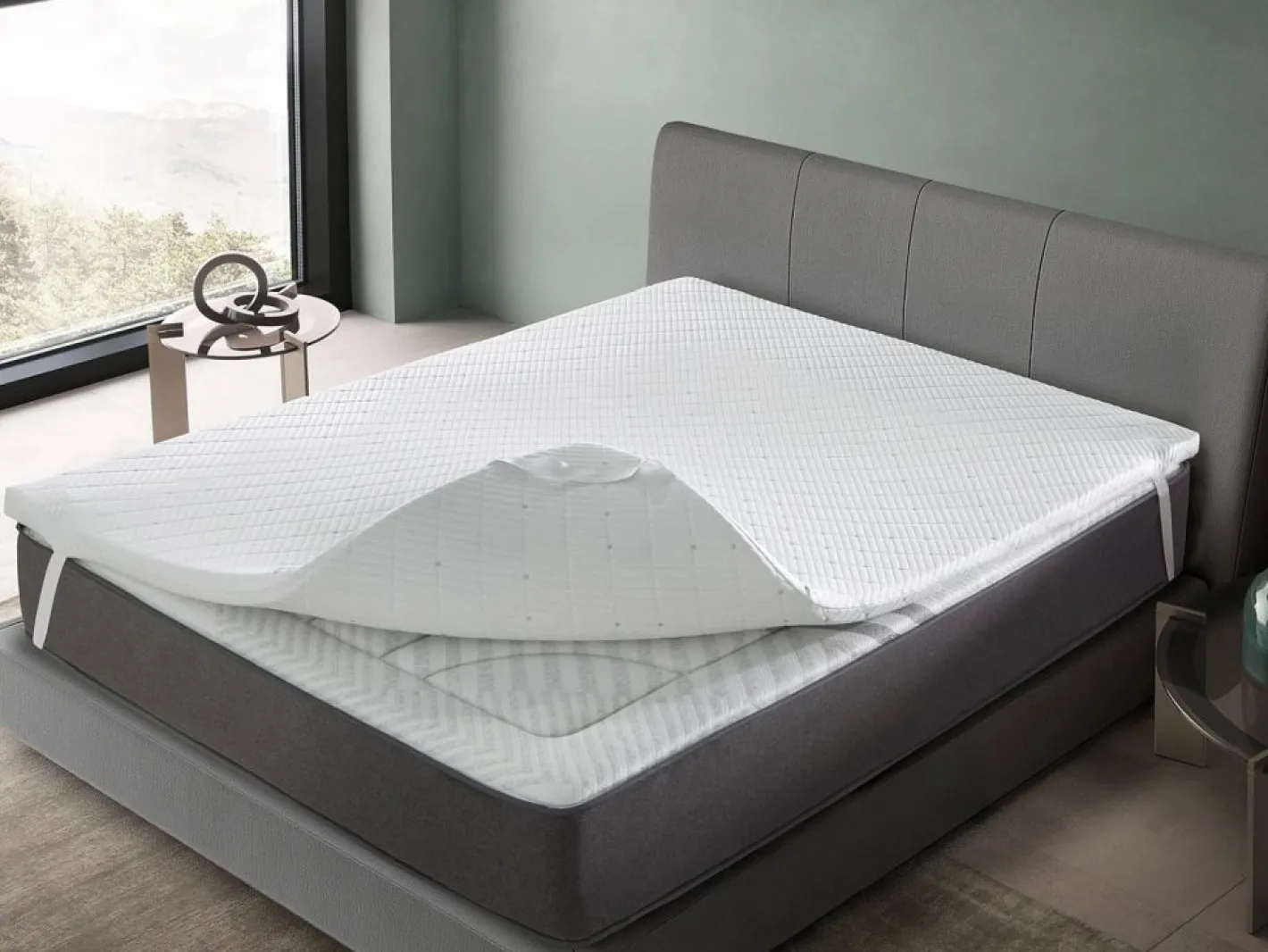 Topper 160x200 PREMIUM Altura 5 cm | Nucleo 100% Viscoelástica| De funda^Dormissimo Best