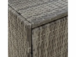 Garden Furniture Armario De Jardín|Torgnyr Armario de almacenaje de jardín ratán PE 198x55,5x80 cm