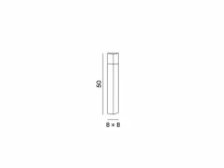 Torre - Bolardo de jardín con 1 bombilla E27 máx. 20 W IP54, aluminio pintado, bolardo para exterior, claro, altura 60 cm - Perenz^ Sale