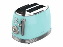 Tostadora vertical Cecotec Toast&Taste 800 Vintage Light Blue 850W doble ranura^ Hot