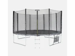 Sweeek Cama Elástica|Trampolín con pack de accesorios de 430cm gris