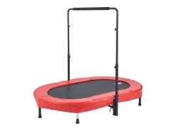 Trampolín SucceBuy, Trampolín Mini 142 cm para Niños, Plegable, para Bebés, Interior y Exterior, Para Niños de 3 Años en Adelante, Rojo Sale