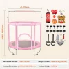Trampolín SucceBuy Trampolín Infantil de 140 cm, Mini Trampolín para Niños Pequeños con Red de Protección, para Interior y Exterior. Outlet