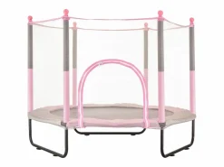 Trampolín SucceBuy Trampolín para Niños de 152.5CM con Red de Protección para Interiores y Exteriores. Sale