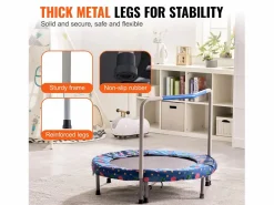 Trampolín SucceBuy Trampolín para Niños de 91,5 cm, Mini Trampolín Plegable para Uso en Interiores y Exteriores. New