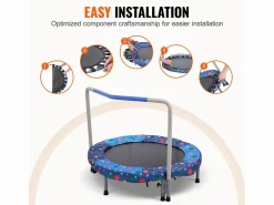 Trampolín SucceBuy Trampolín para Niños de 91,5 cm, Mini Trampolín Plegable para Uso en Interiores y Exteriores. New