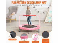 Cama Elástica|Trampolín SucceBuy, Trampolín Mini de 91 cm para Niños, Plegable, para Uso Interior y Exterior, para Niños y Niñas, Rojo