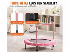 Cama Elástica|Trampolín SucceBuy, Trampolín Mini de 91 cm para Niños, Plegable, para Uso Interior y Exterior, para Niños y Niñas, Rojo