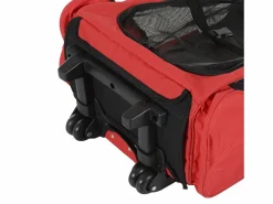 PawHut Transportín carrito para mascotas 42x25x55 cm Rojo Online