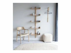 Les Tendances TRENTO kapstok – Natuurlijk bamboe of zwart/wit metaal-Color Negro Best