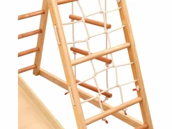 Triángulo de escalada 7 en 1 con columpio y tobogán - Luz natural^Hauss Spole Clearance