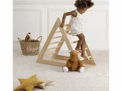 Triángulo de escalada madera marrón 90x78x44 cm^Atmosphera Online