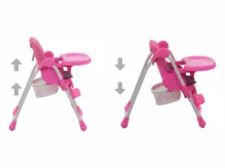 Trona de bebé y gris ES95451 Rosa Outlet
