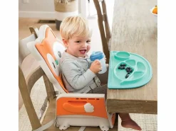 Mueble De Bebé|Trona evolutiva Infantino 4-en-1 diseño zorro, asiento acolchado, respaldo reclinable, elevador y silla infantil